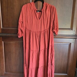 Old Navy Rust Maxi Dress